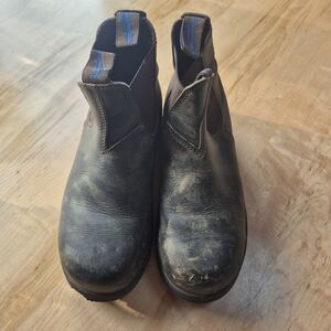 Blundstones - Brown Leather - Steel Toe Chelsea Work Boots - Blundstone Size 6